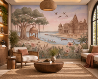 Pavitra Sarovar Wall Mural - RJM21