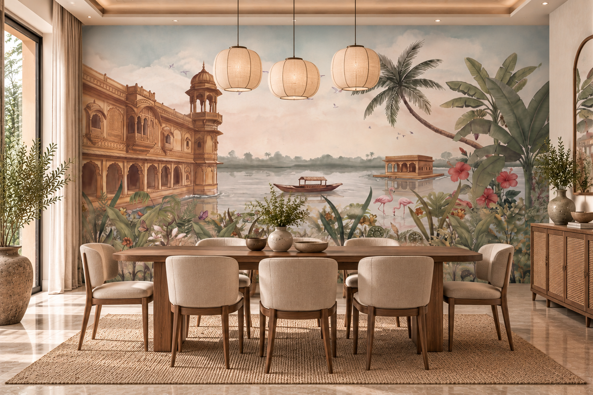Jheel Mahal Wall Mural - RJM22