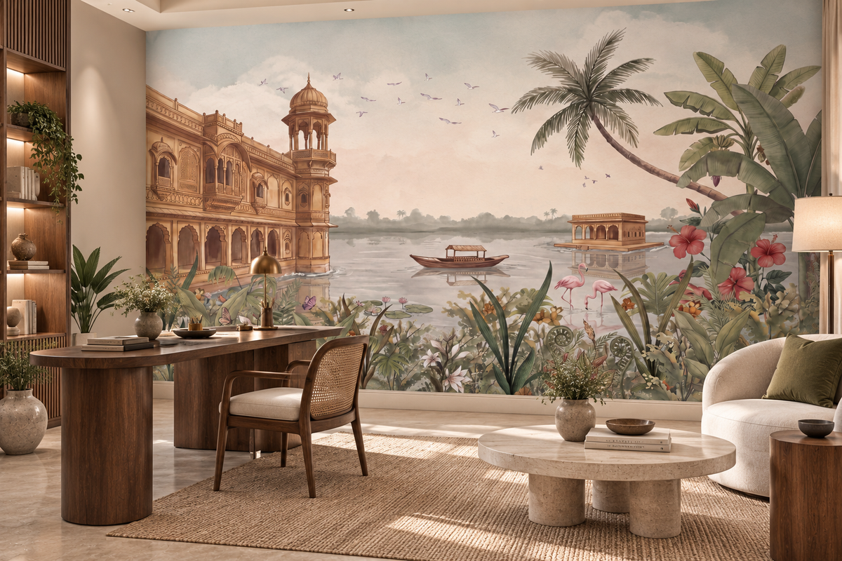 Jheel Mahal Wall Mural - RJM22
