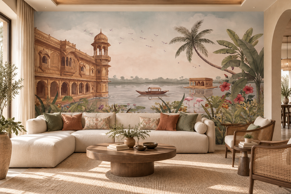 Jheel Mahal Wall Mural - RJM22