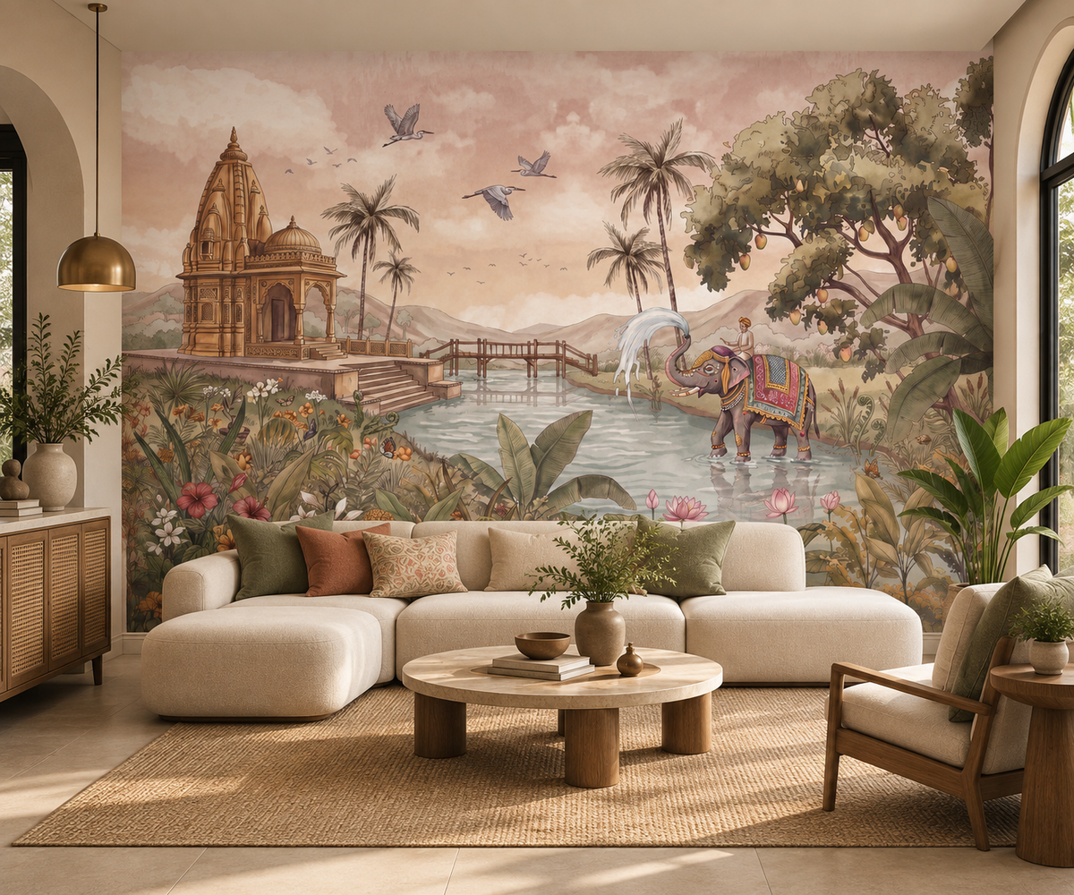 Gaja Ghat Wall Mural - RJM24