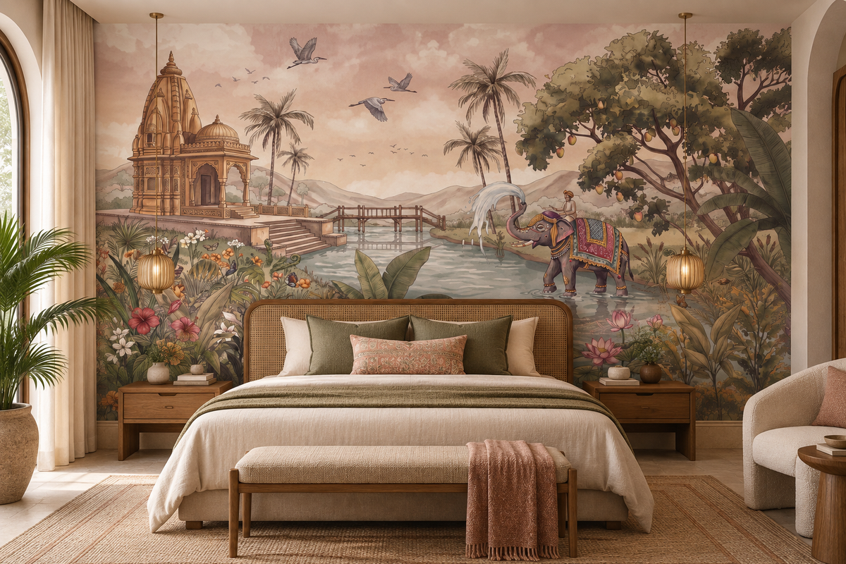 Gaja Ghat Wall Mural - RJM24