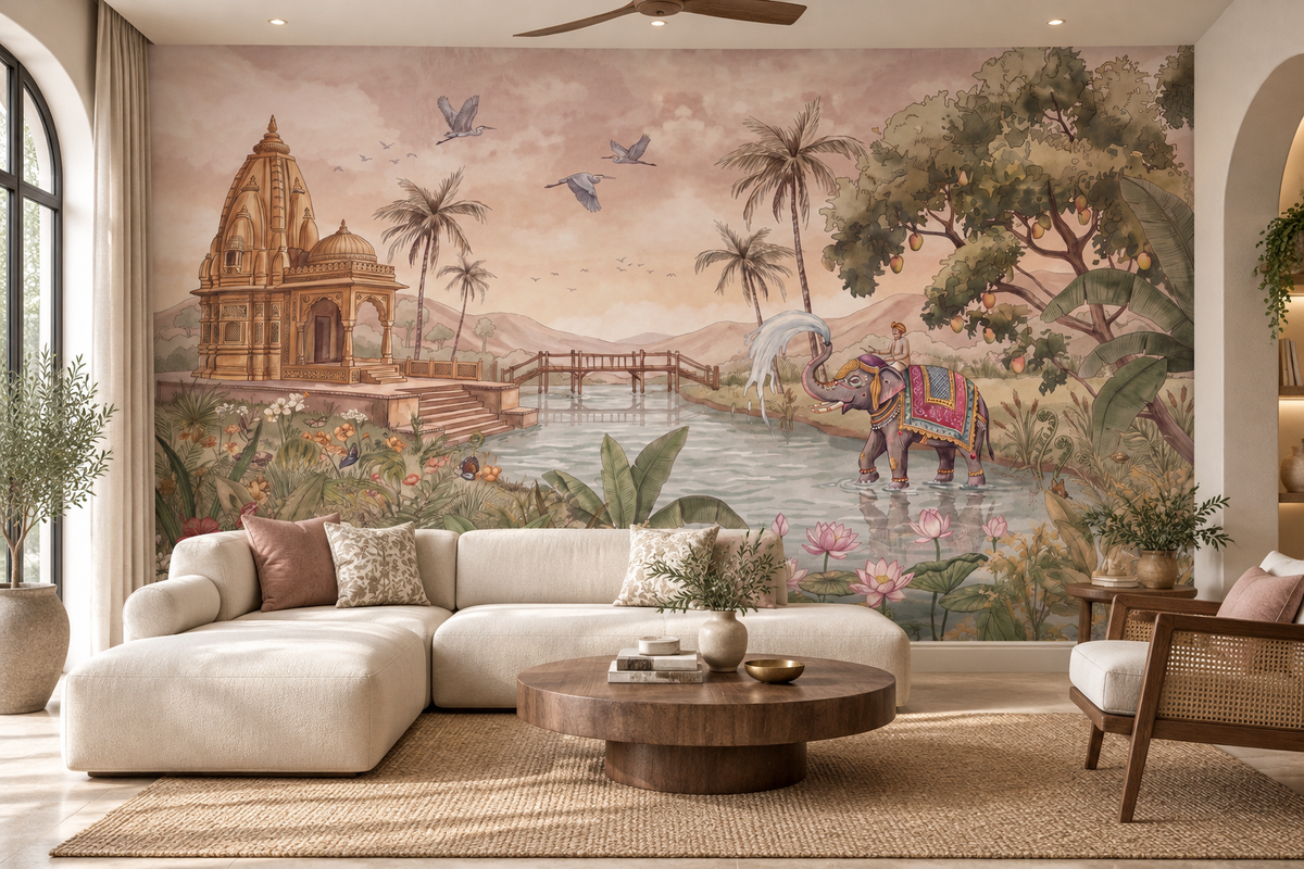 Gaja Ghat Wall Mural - RJM24