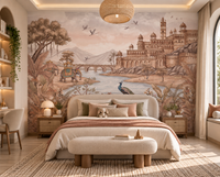 Rajputana River Palace Wall Mural - RJM25