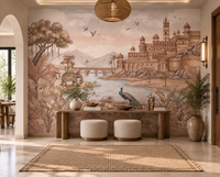 Rajputana River Palace Wall Mural - RJM25