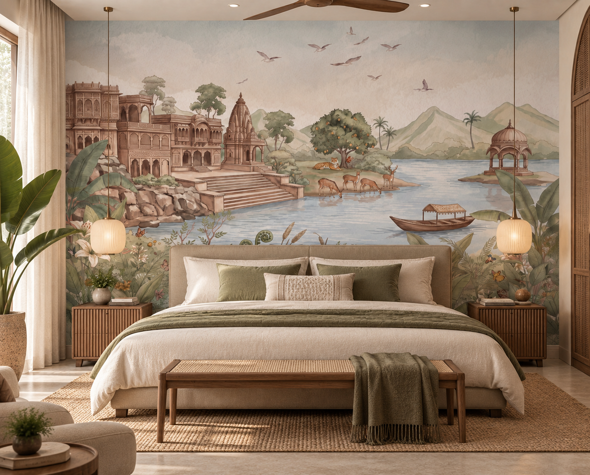 Haveli Ghat Wall Mural - RJM27