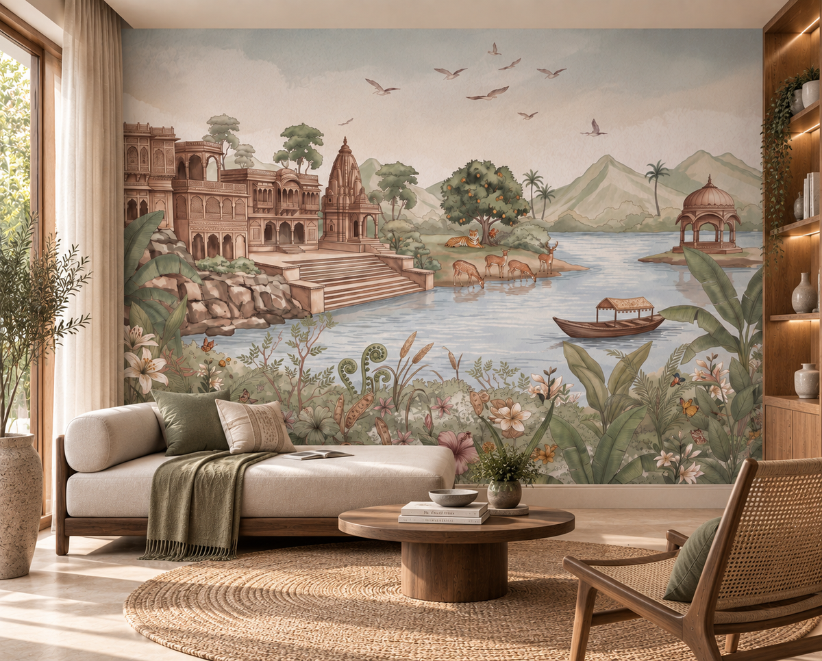 Haveli Ghat Wall Mural - RJM27