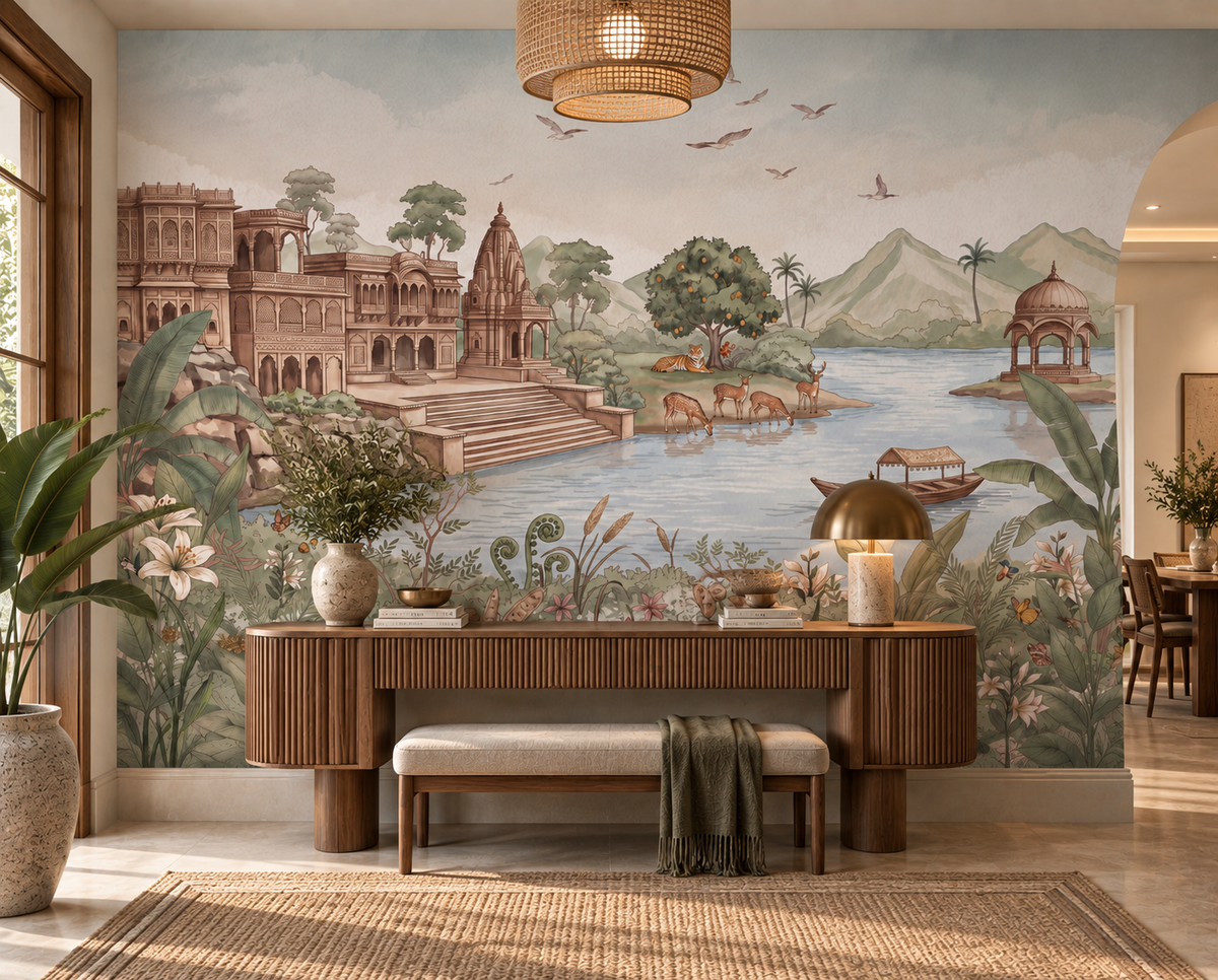 Haveli Ghat Wall Mural - RJM27