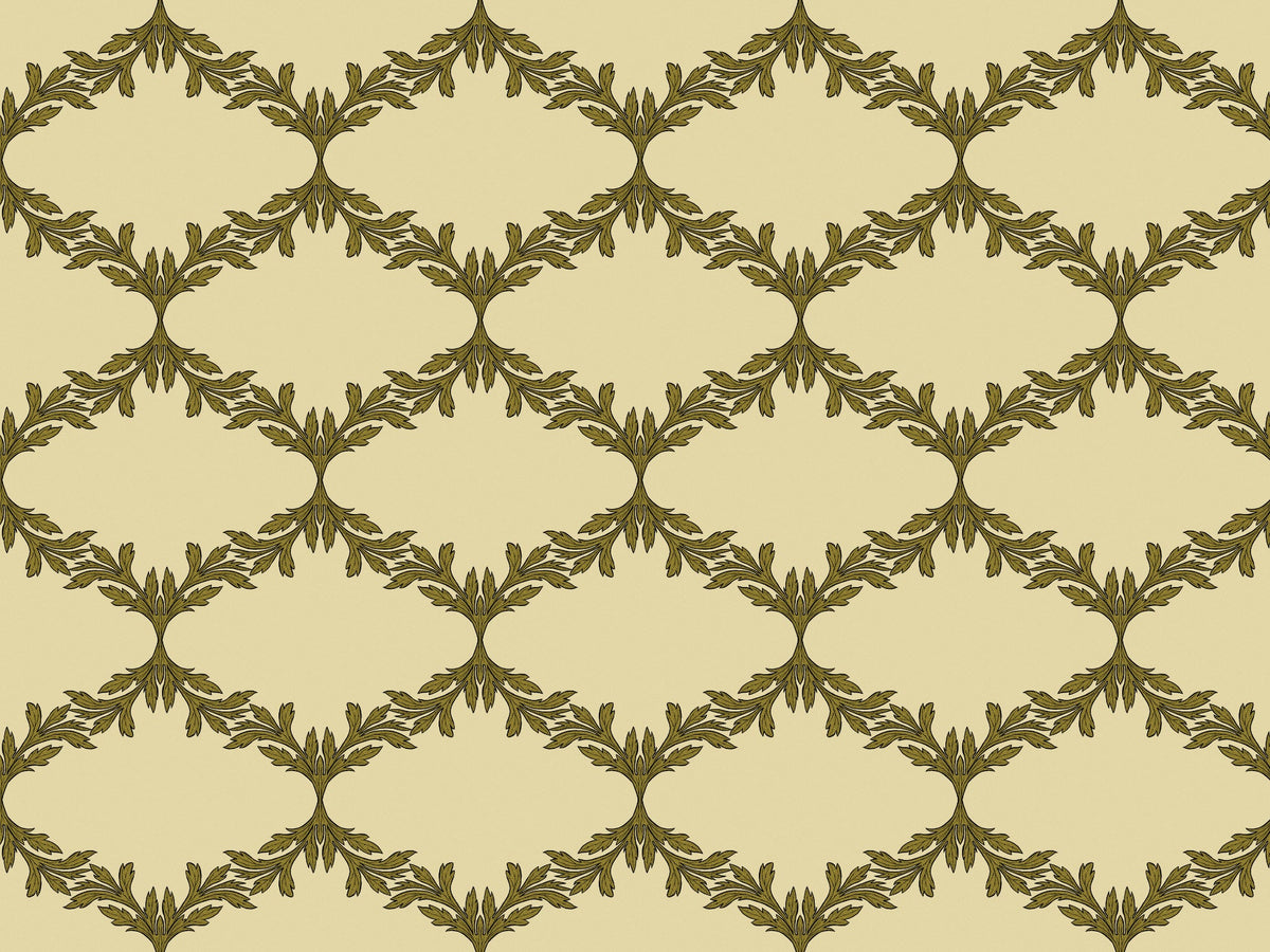 Acanthus Trellis Wallpaper Murals in your room — zoomed