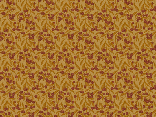 Autumn Berries Rustic Wallpaper Murals