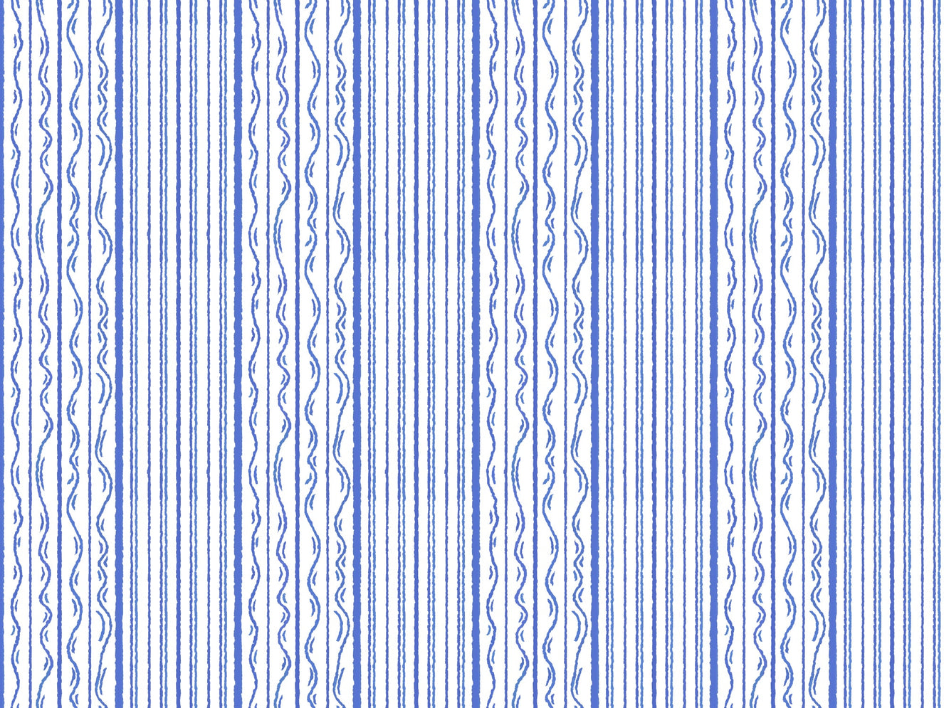 Classic Blue Stripes Wall Mural