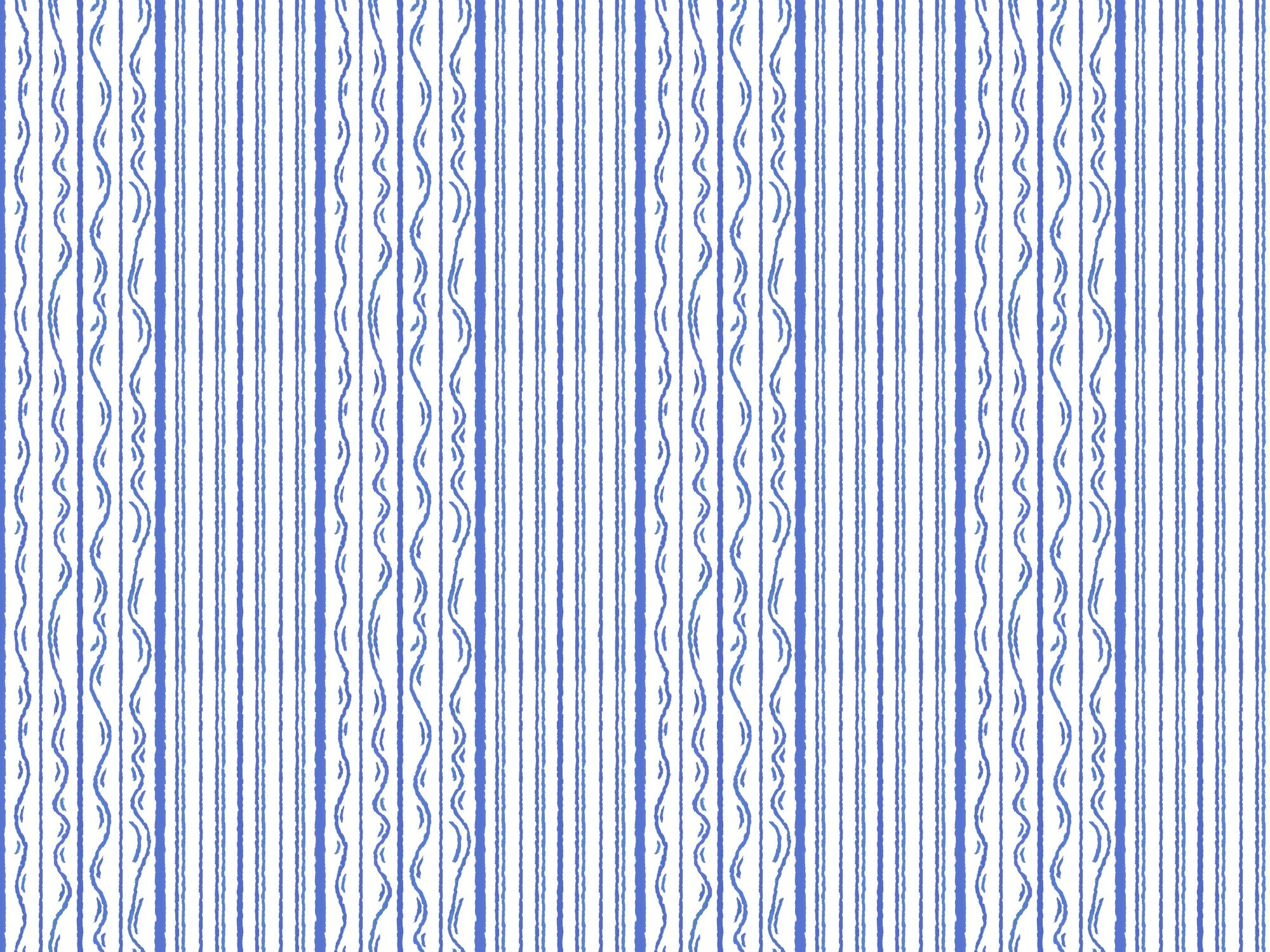 Classic Blue Stripes Wall Mural