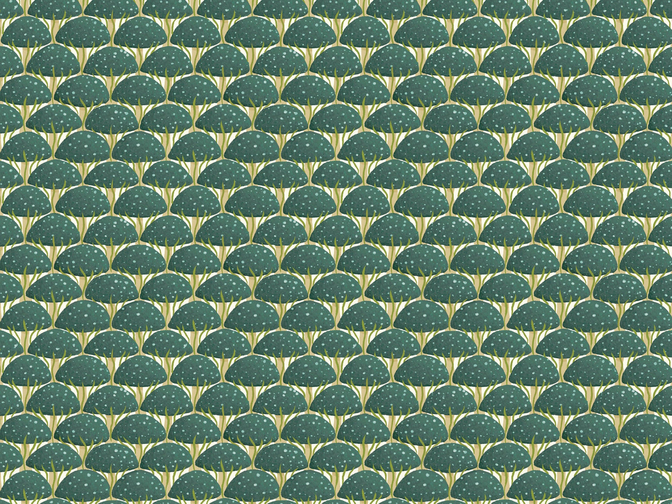 Blue Mushroom Wallpaper
