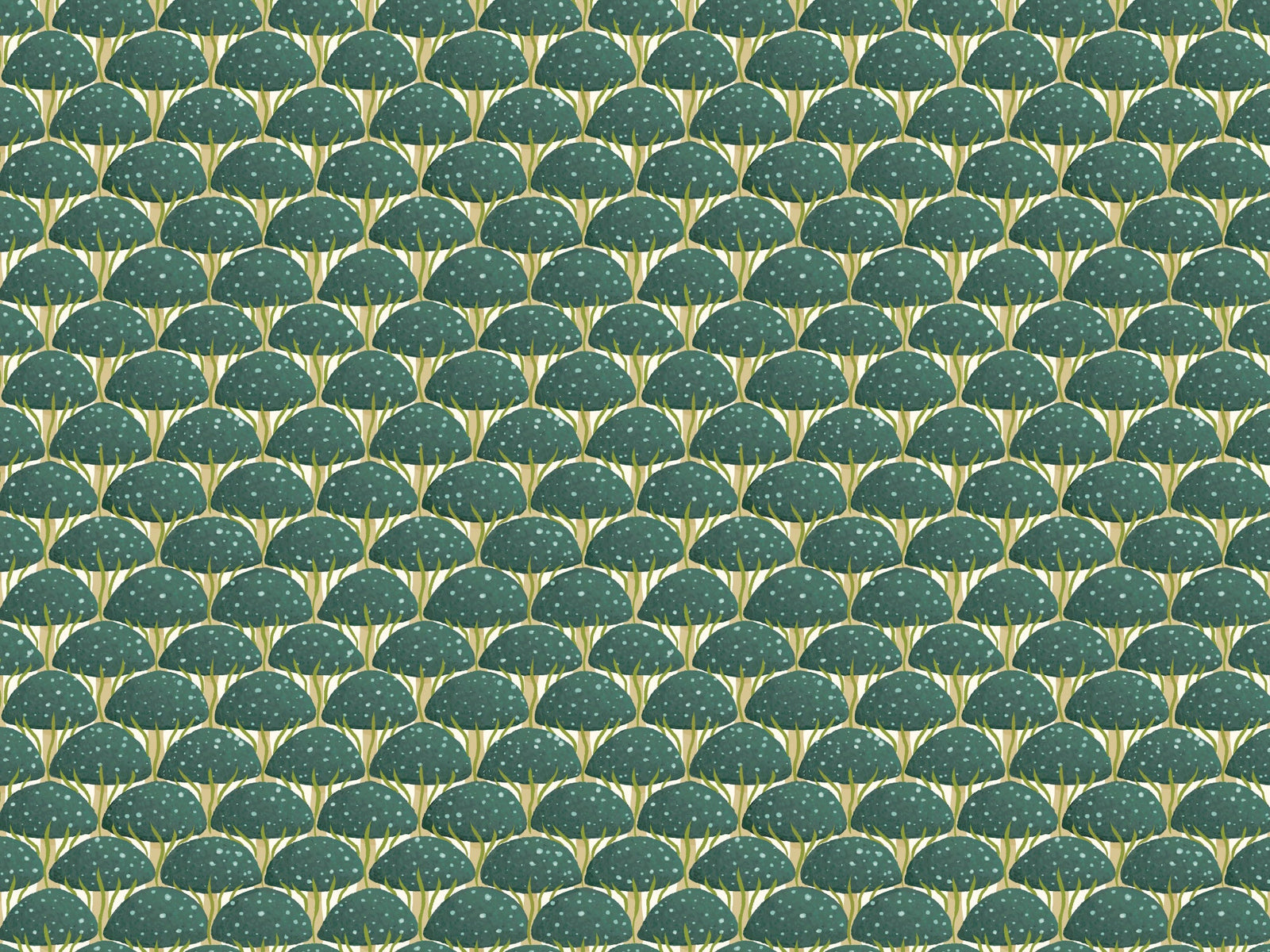 Blue Mushroom Wallpaper