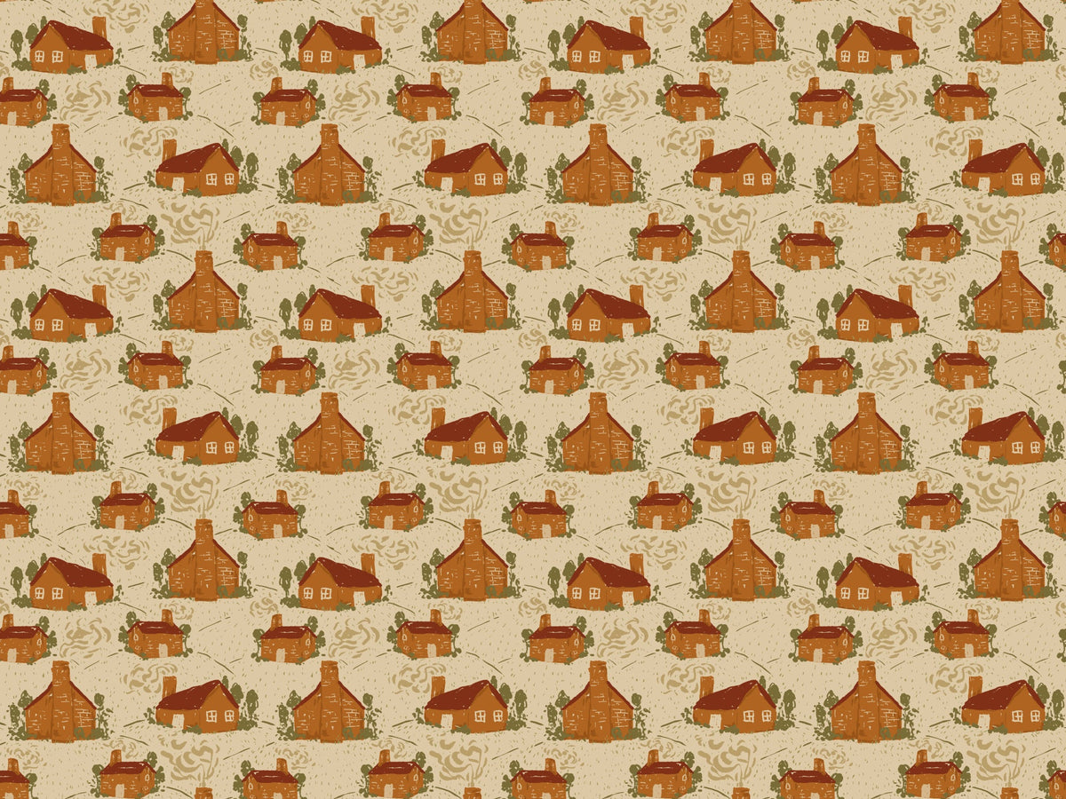 Cozy Cottages Wallpaper Murals in your room — zoomed