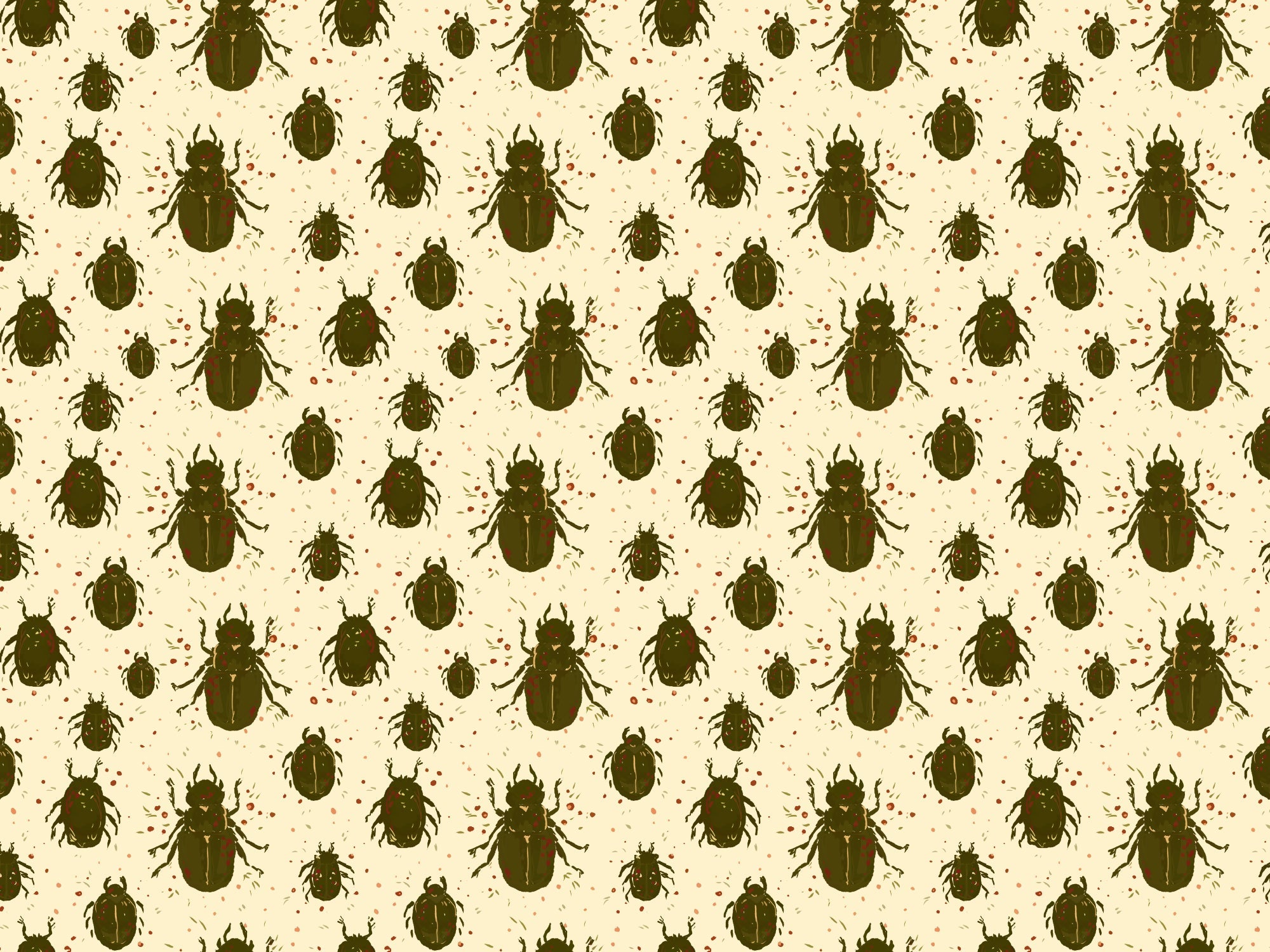 Crawling Beatles Wallpaper Murals
