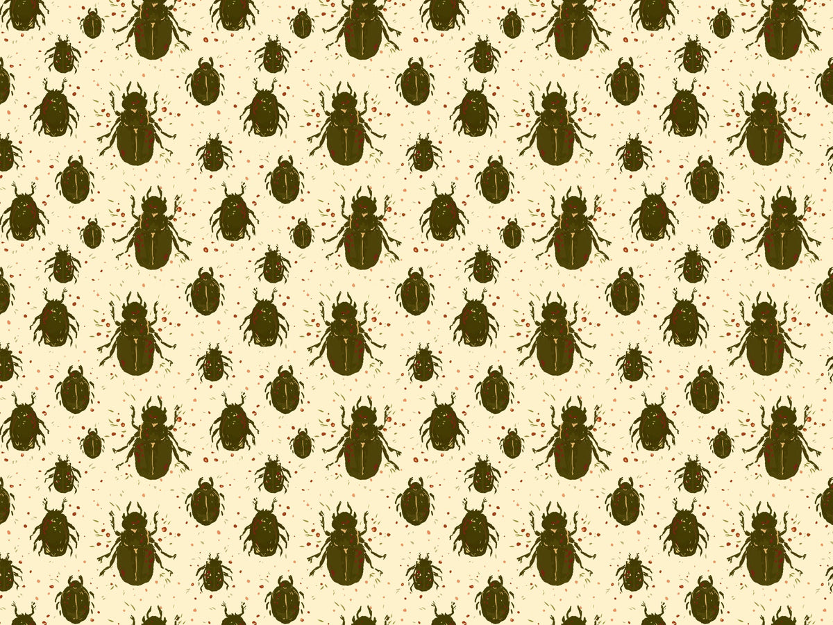 Crawling Beatles Wallpaper Murals in your room — zoomed