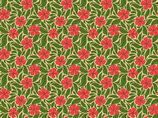 Pink Flowers Dance Wallpaper