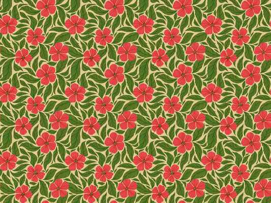Pink Flowers Dance Wallpaper