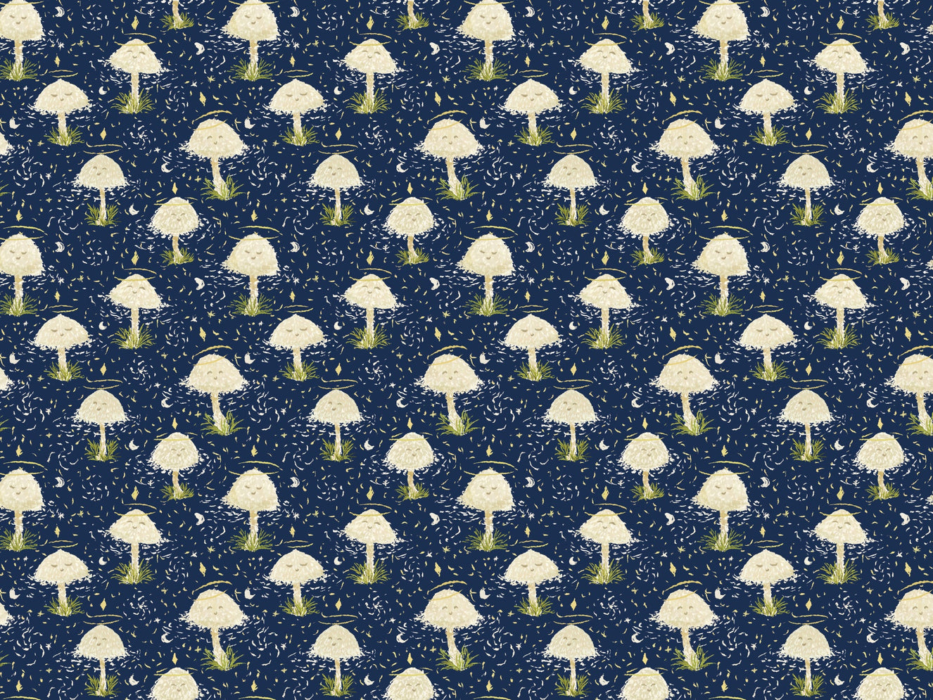 Dancing Mushrooms Wallpaper Murals