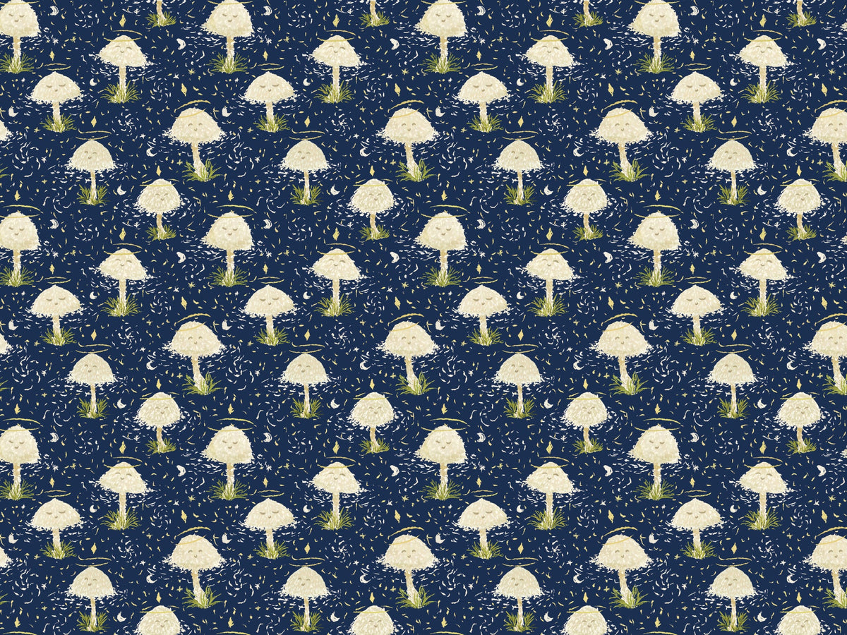 Dancing Mushrooms Wallpaper Murals in your room — zoomed