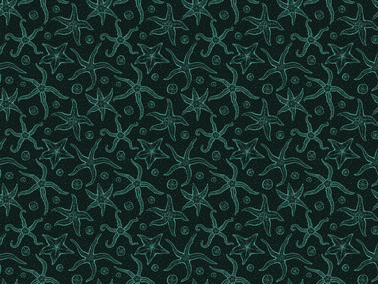 Dark Blue Echinoderms Wallpaper