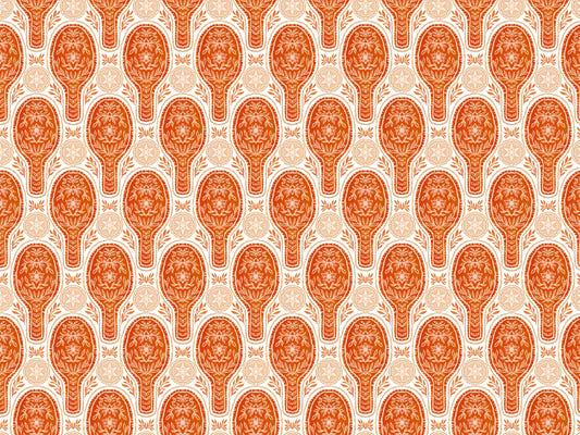Floral Rockets Red Wallpaper