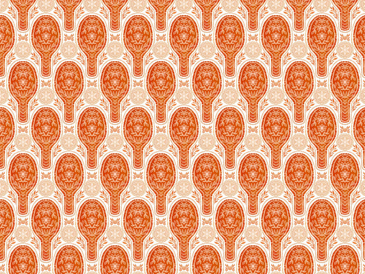Floral Rockets Red Wallpaper