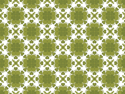 Green Clover Geometric Wallpaper