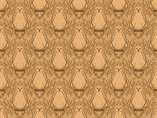 Harvest Owl Wallpaper for Walls