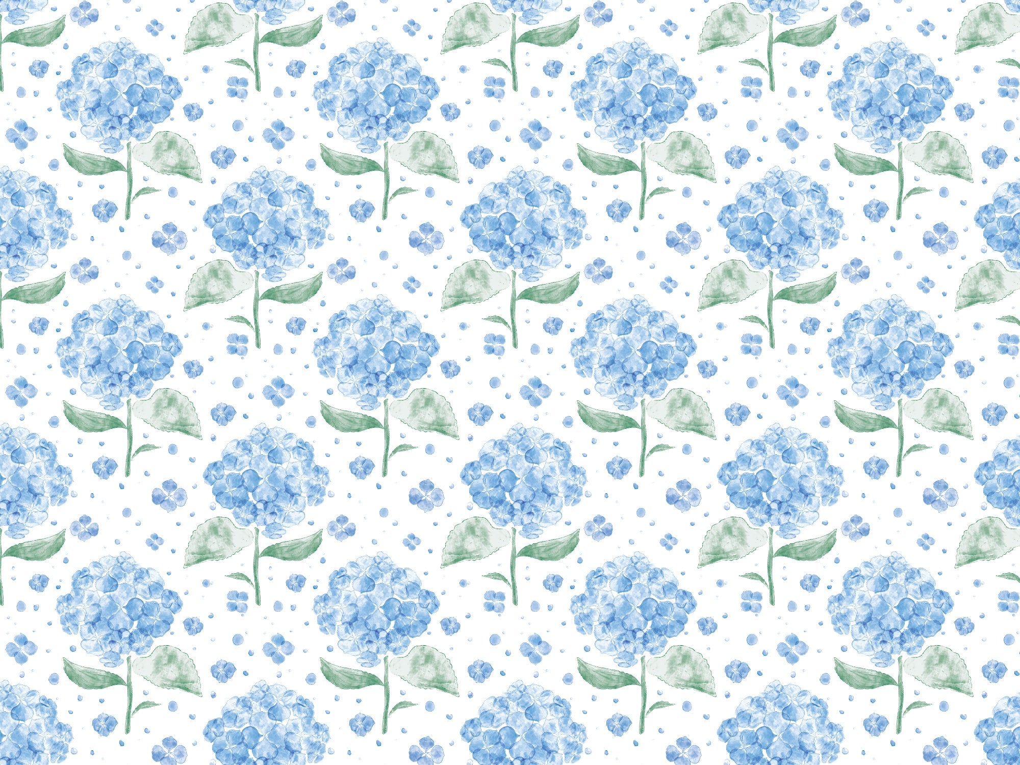 Blue Hydrangea in The Air Wallpaper in your room — zoomed