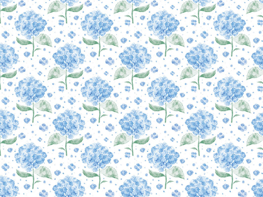 Blue Hydrangea in The Air Wallpaper