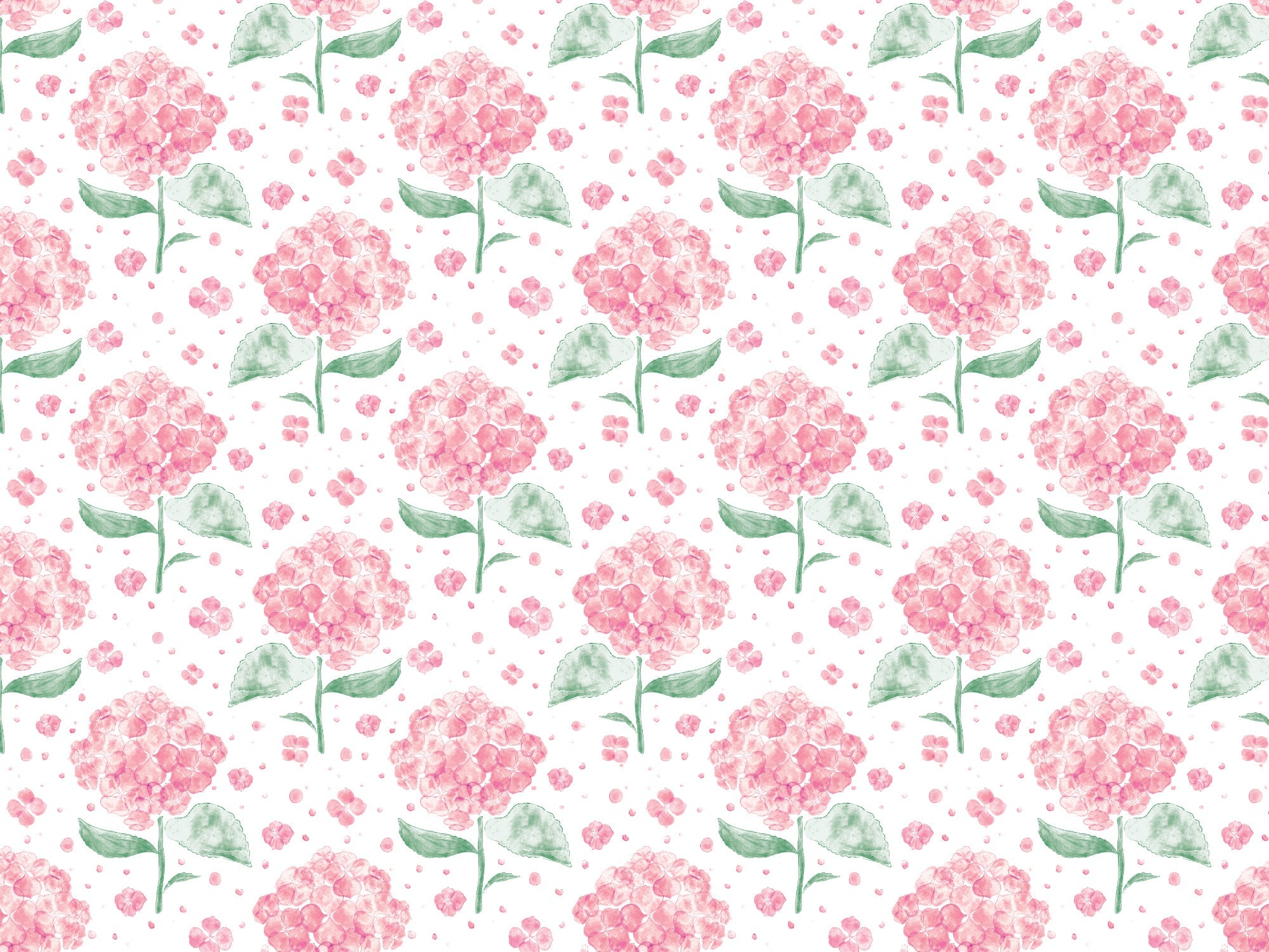 Pink Hydrangea in The Air Wallpaper