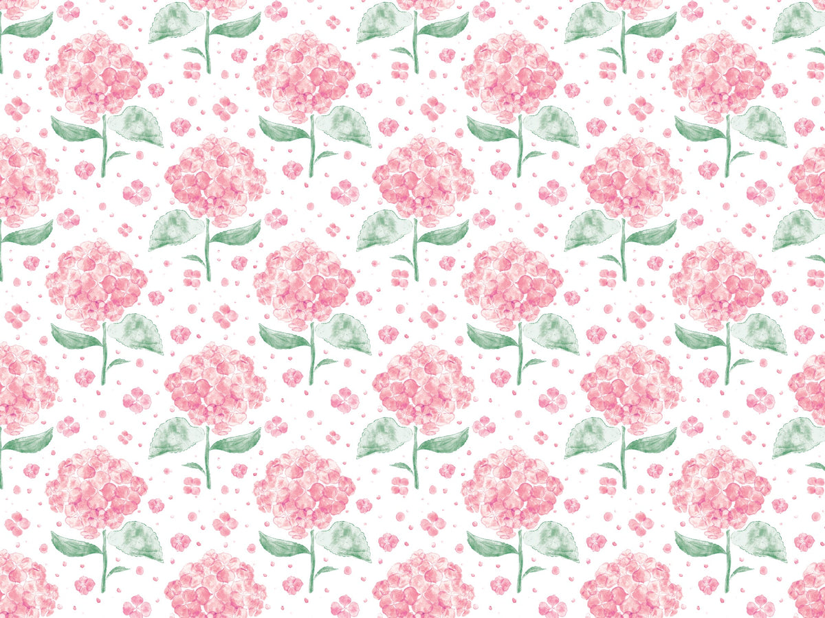 Pink Hydrangea in The Air Wallpaper in your room — zoomed