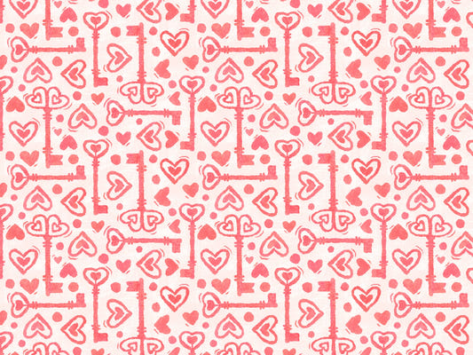 Key to The Heart Pink Wallpaper