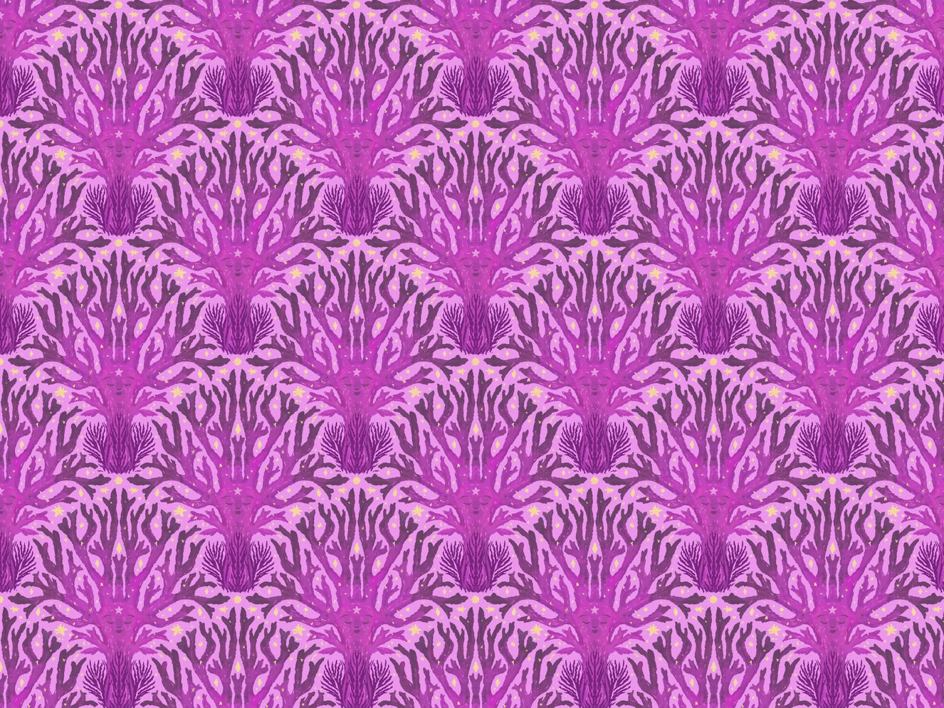 Lilac Cora Fungus Wallpaper