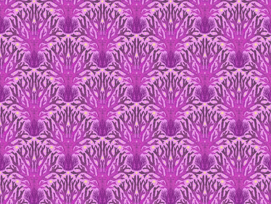 Lilac Cora Fungus Wallpaper