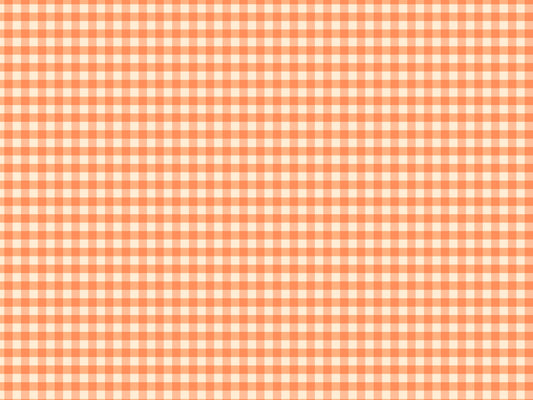 Peach Gingham Wallpaper
