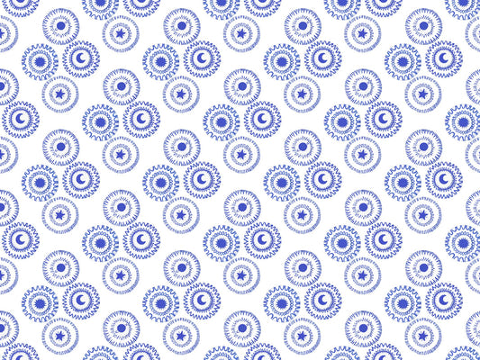 Porcelain Blue Removable Wallpaper