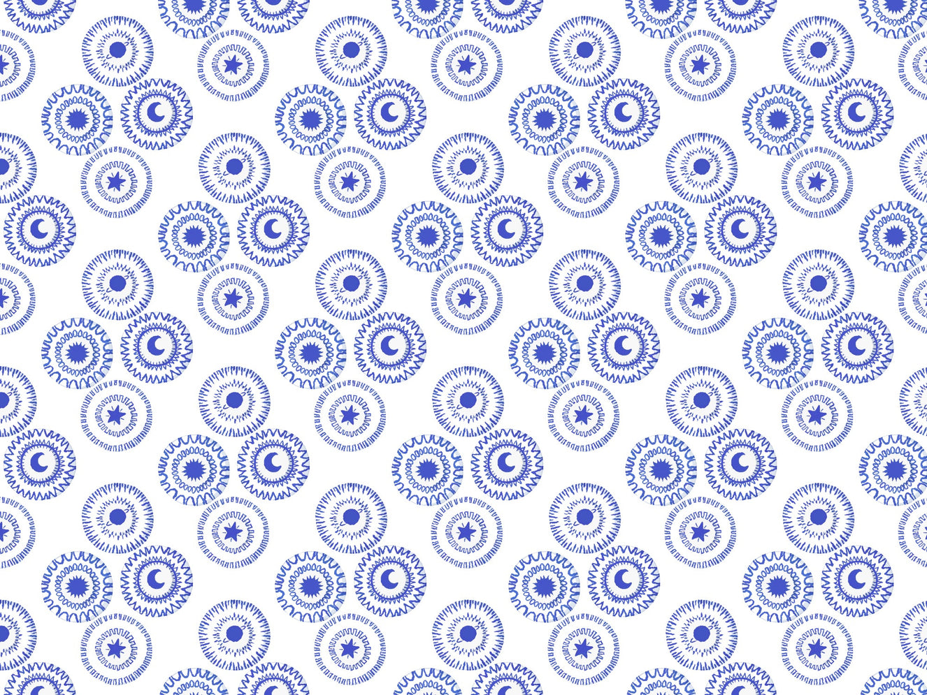 Porcelain Blue Removable Wallpaper