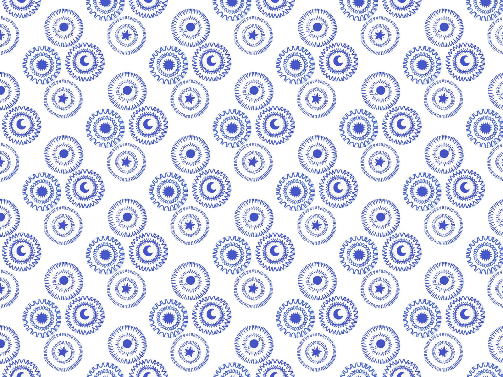 Porcelain Blue Removable Wallpaper