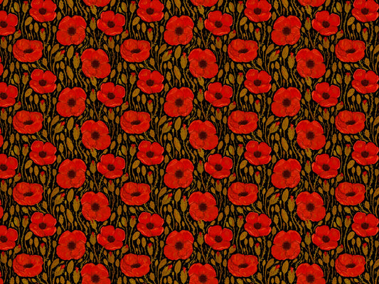 Dark Red Poppy Wallpaper