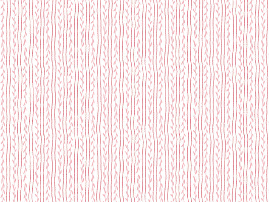 Soft Vines Pink Wallpaper