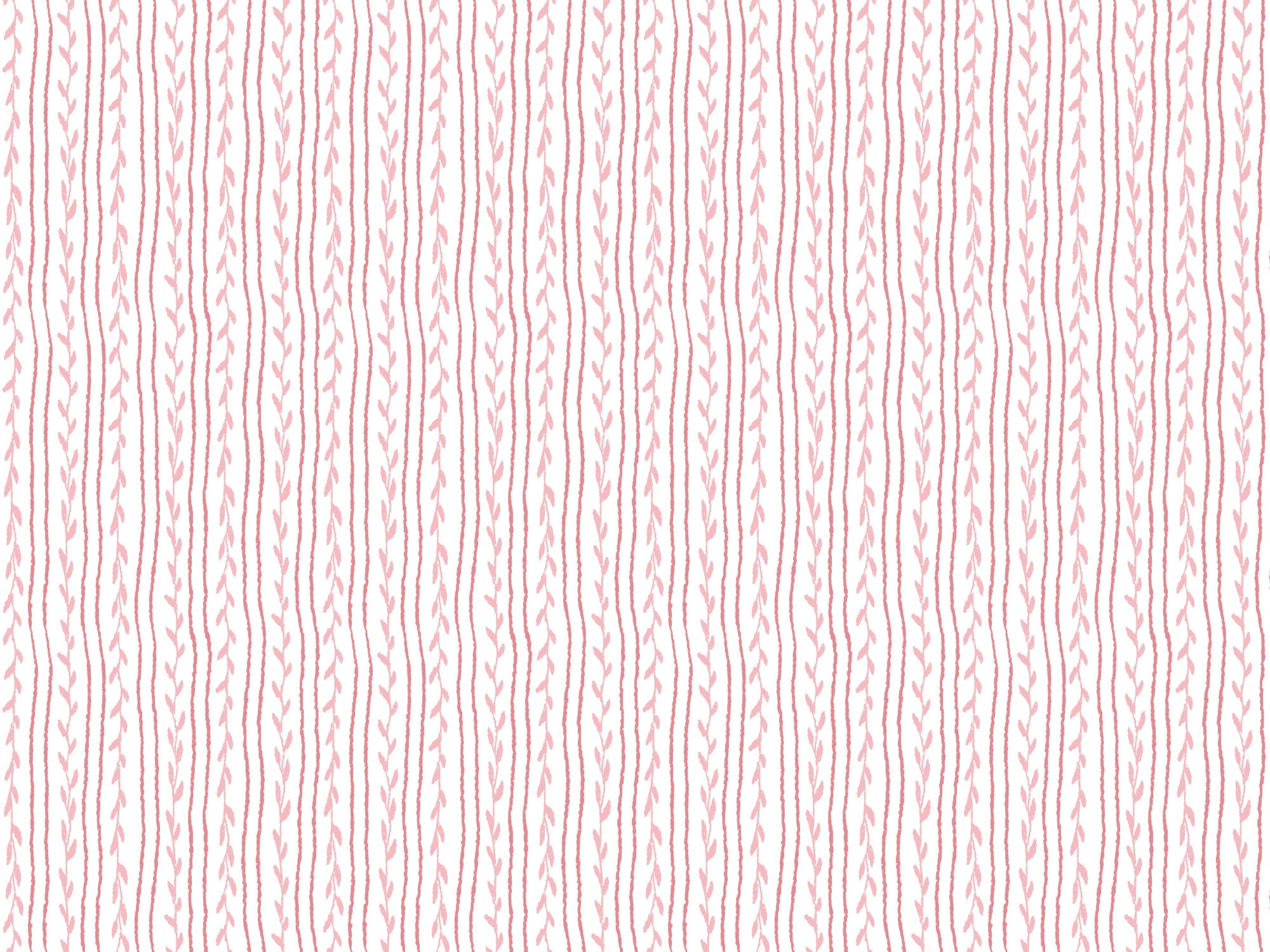 Soft Vines Pink Wallpaper