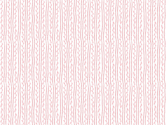 Soft Vines Pink Wallpaper