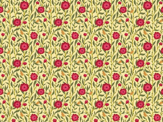 Light Magenta Spring Trellis Wallpaper