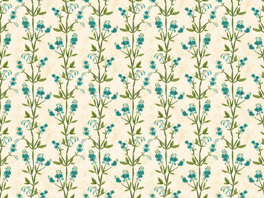 Sweet Peas Blue Wallpaper