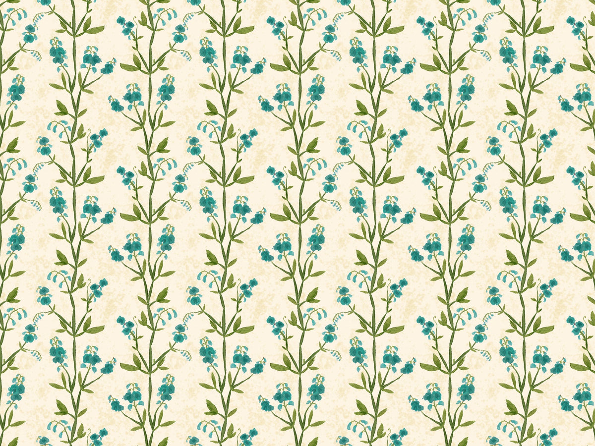 Sweet Peas Blue Wallpaper