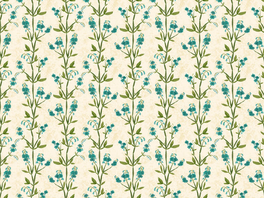 Sweet Peas Blue Wallpaper