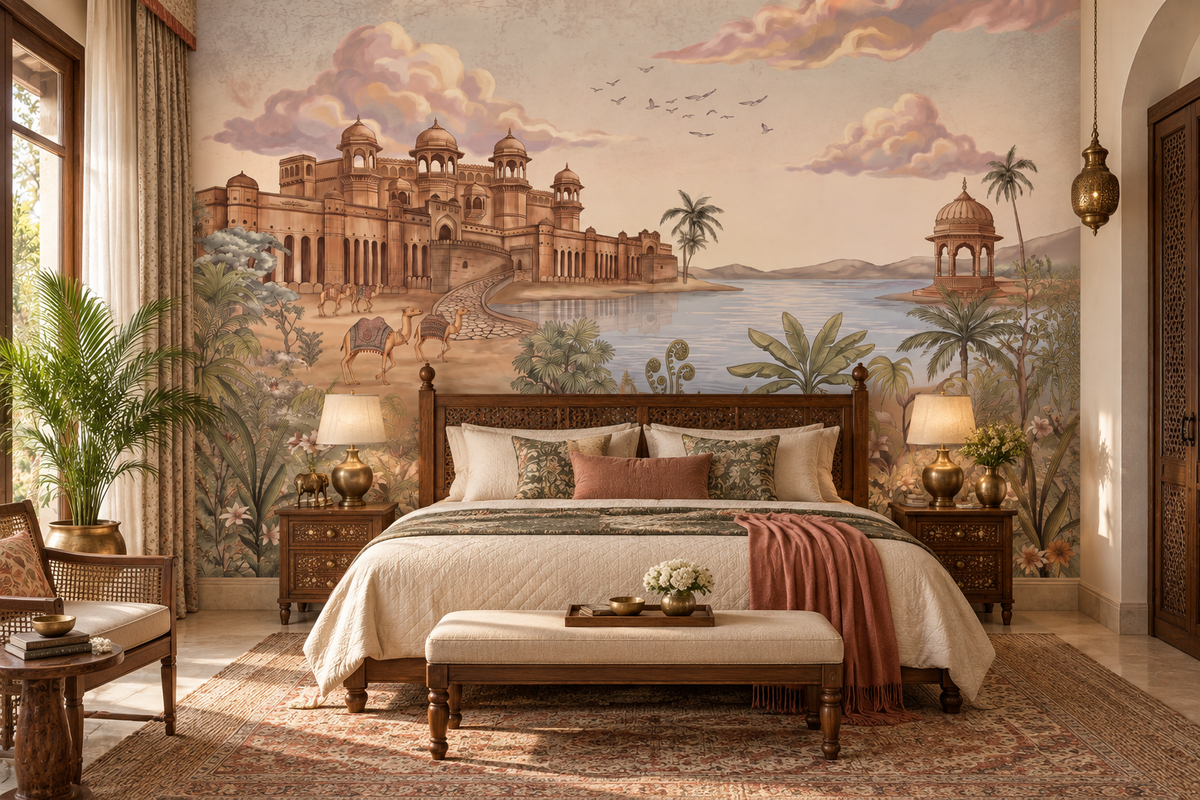 Palace by the Lake Wall Mural - RJM01